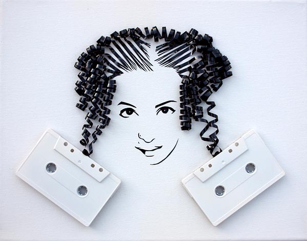 Cassette Tape Art By Erika Iris Simmons