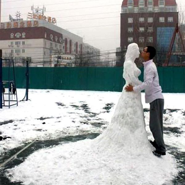 Girlfriend Made Out of Snow