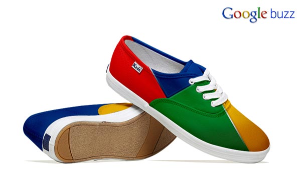 Google Buzz-Inspired Social Media Shoes