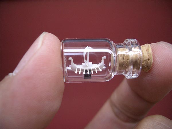Tiny world in a bottle