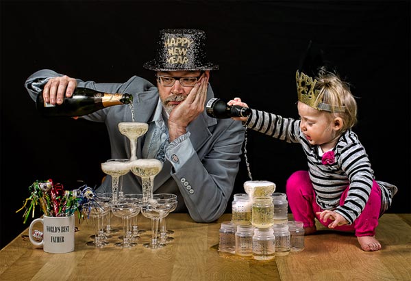Funny Dad & Daughter Photo by Dave Engledow