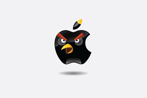 Angry Brands Apple Logo
