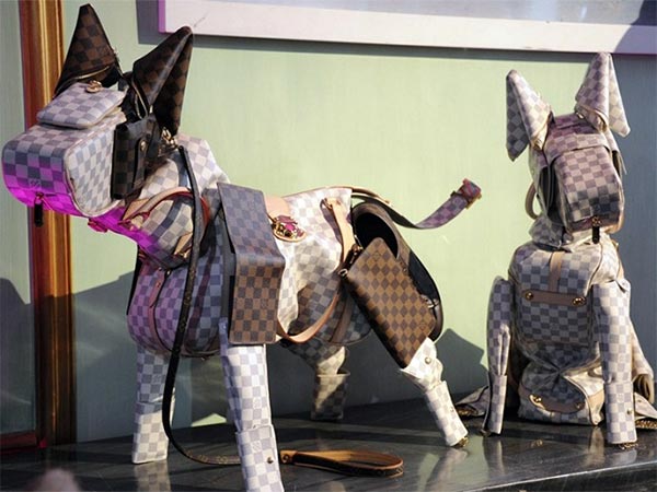 Animal Sculptures Created with Louis Vuitton bags