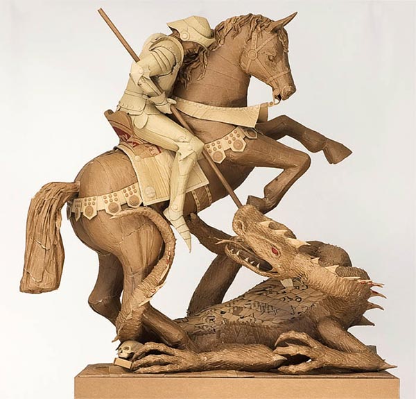 Cardboard Sculpture by Chris Gilmour