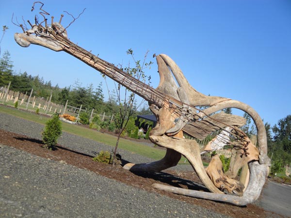 Giant Guitar Made Out of Driftwood