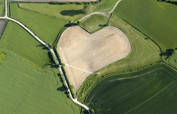 Gigantic Hearts From Above