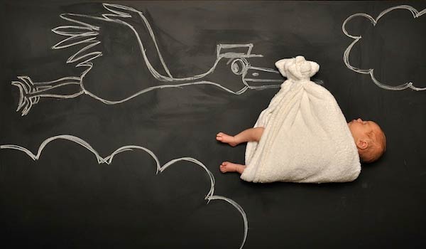 Mother Of Two Illustrates Babies’ Dreams On Blackboard