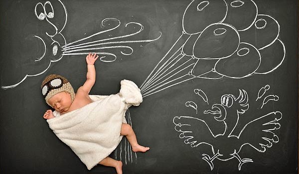 Creative Mommy Makes Blackboard Adventures for Baby