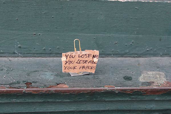 Funny Cardboard Signs Express the Thoughts of Lost Objects