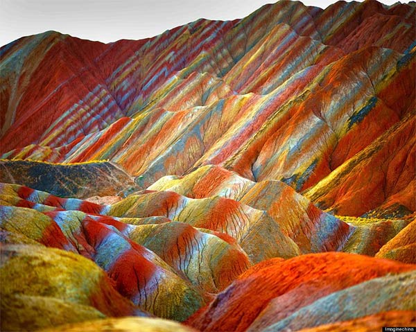 Rainbow Mountain in China