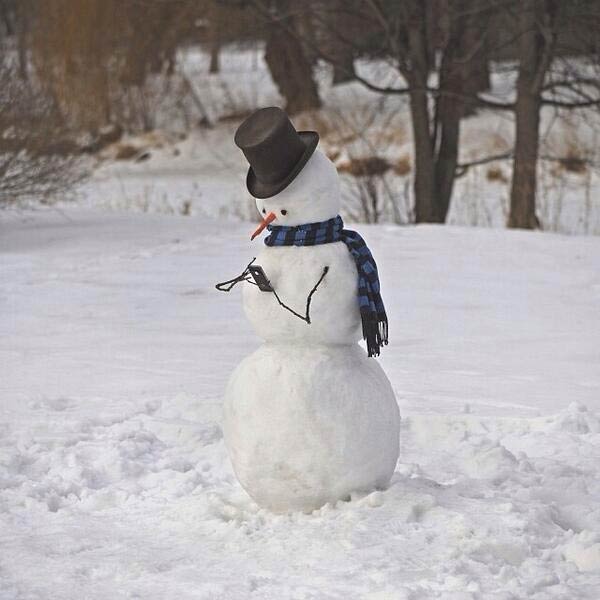 Snowman Caught Messaging To His Girlfriend using Phone