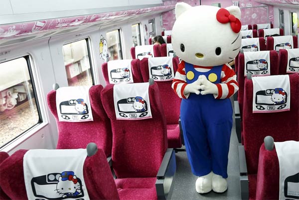 Hello Kitty-Themed Train