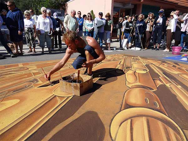 3D Lego Street Art - Terracotta Army Inspired Drawing