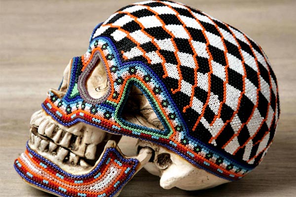 Beaded Skulls