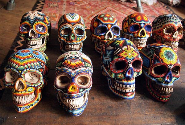 Beaded Skulls