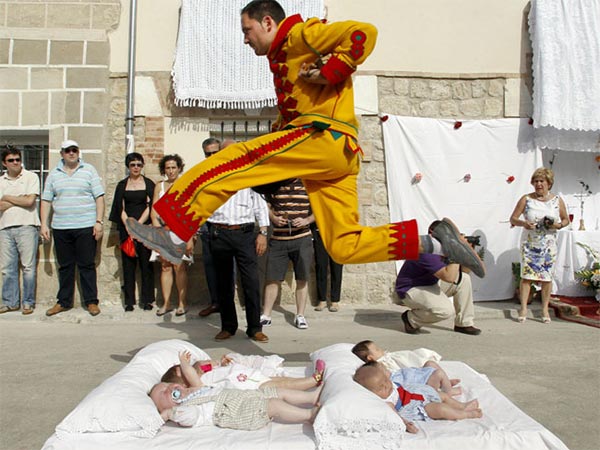 Babies Jumping Festival in Spain