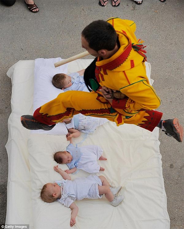 Babies Jumping Festival in Spain