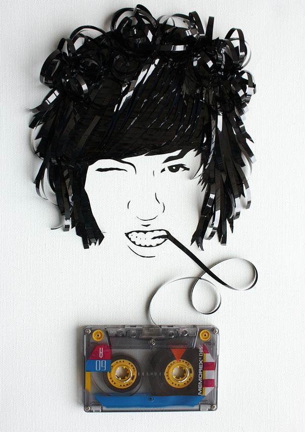 Cassette Tape Art By Erika Iris Simmons