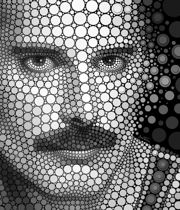 Celebrity Portraits Made From Thousand of Circles