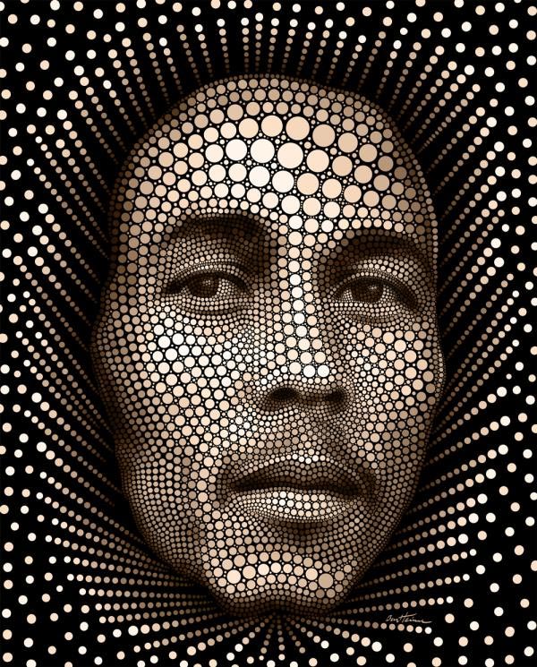 Celebrity Portraits Made From Thousand of Circles