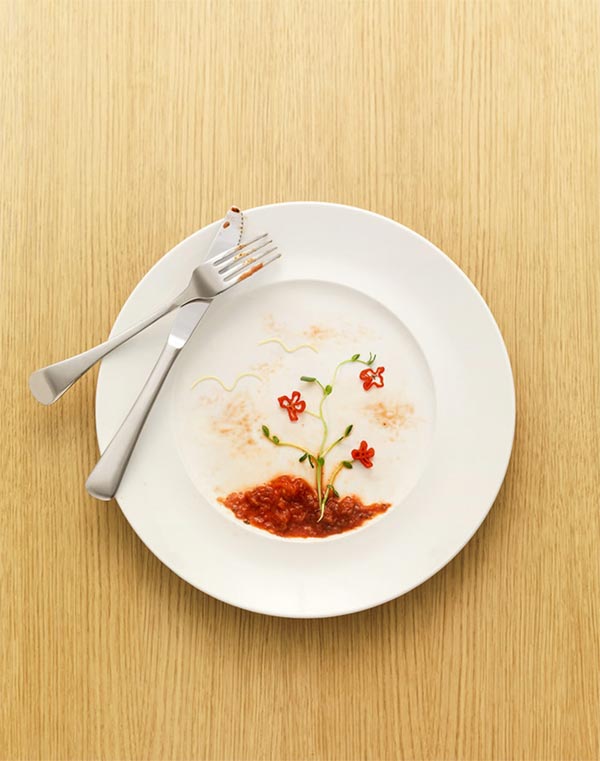 edible scenery on plate