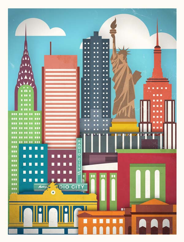 Touristique City Posters by Moxy Creative House