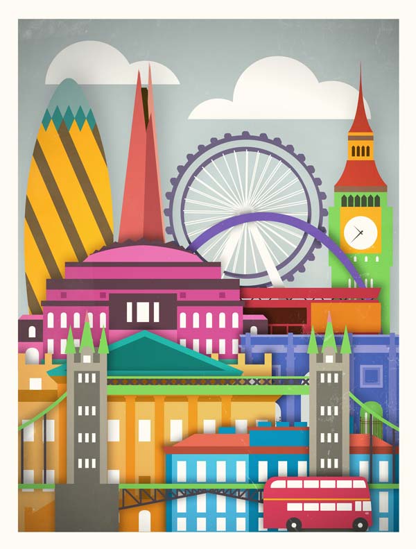 Touristique City Posters by Moxy Creative House