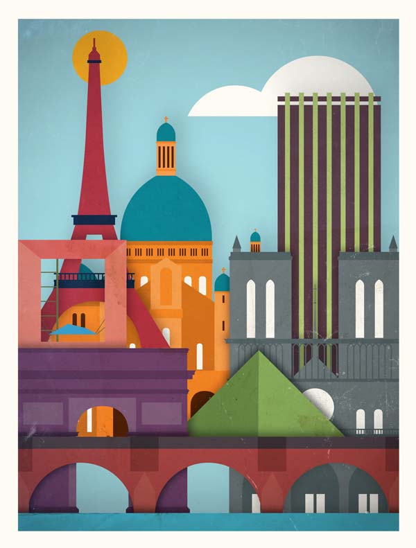 Touristique City Posters by Moxy Creative House