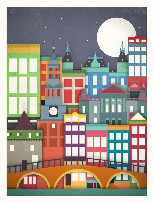 Touristique City Posters by Moxy Creative House