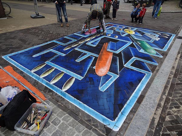 Pac-Man Street Art Painting