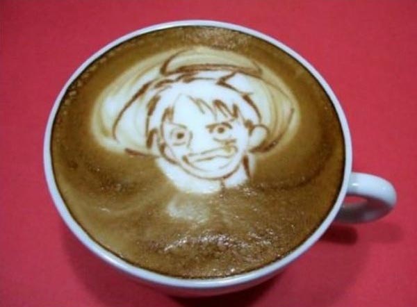 Anime Coffee Art