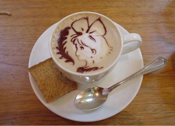 Anime Coffee Art