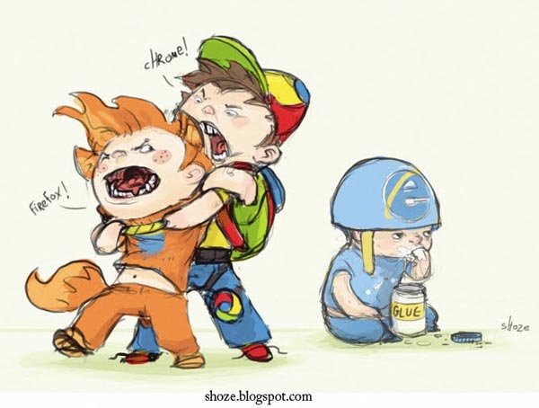 Browsers War Illustration