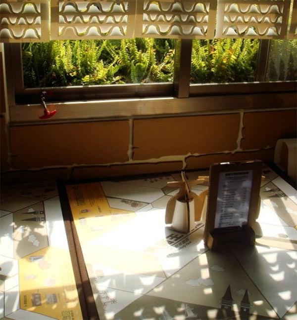 Restaurant Made Entirely Out Of Cardboard