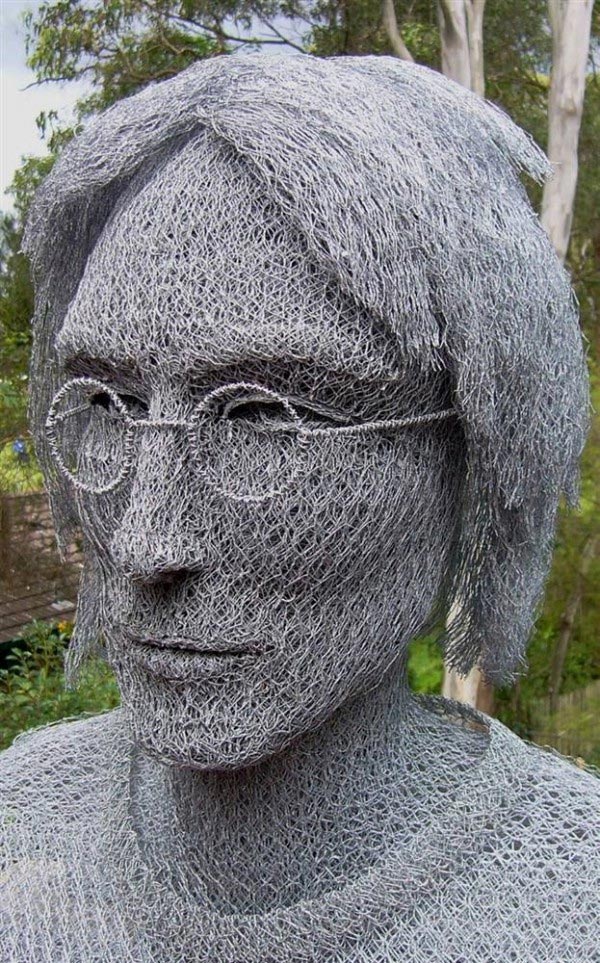 Chicken Wire Sculptures by Ivan Lovatt