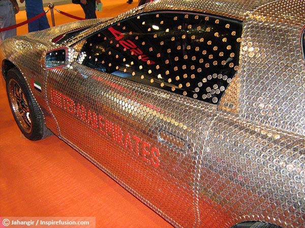Chevrolet Car Decorated with 33,000 UAE Coins