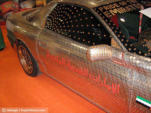 Chevrolet Car Decorated with 33,000 UAE Coins