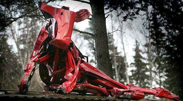 Giant Cows Made from Recycled Car Parts