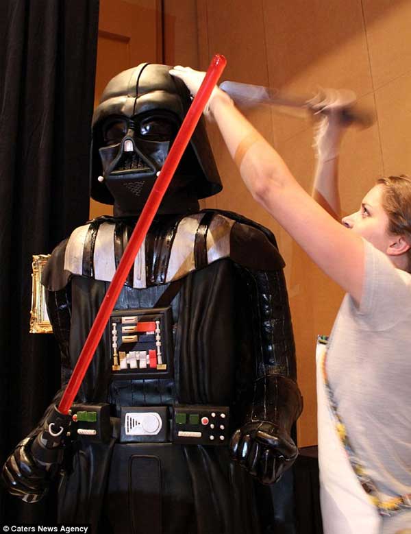 Darth Vader Cake by Amanda Oakleaf Cakes