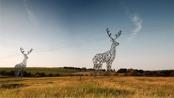 Deer Shaped Pylons