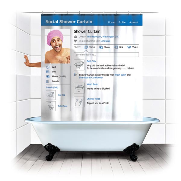 Facebook Shower Curtain