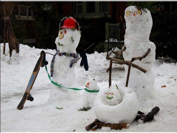 Funny Snowman