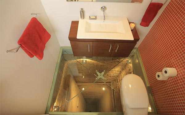 Glass Floor Bathroom