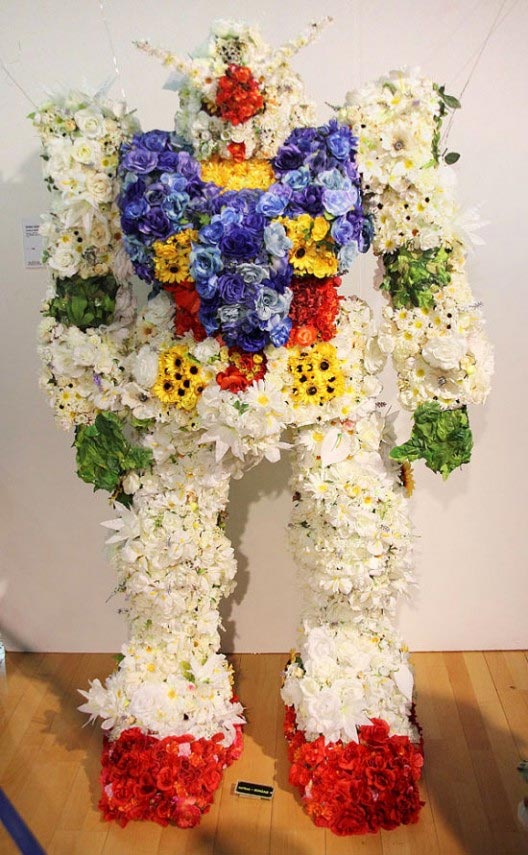 Gundam Made of Flowers