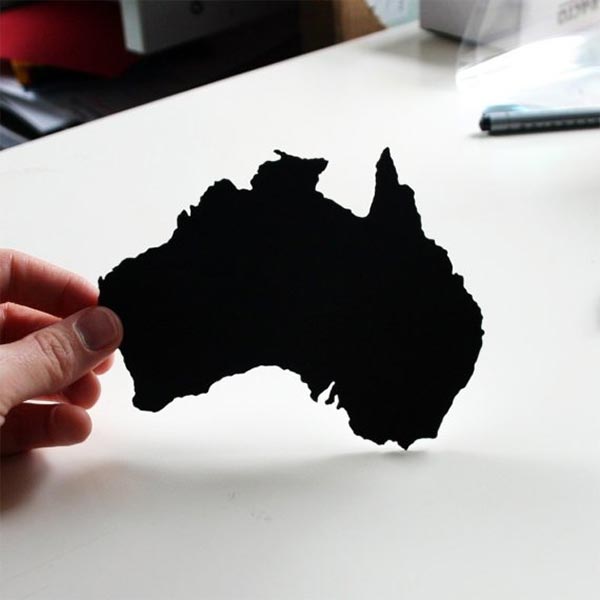 Paper-Cut World Map Silhouettes