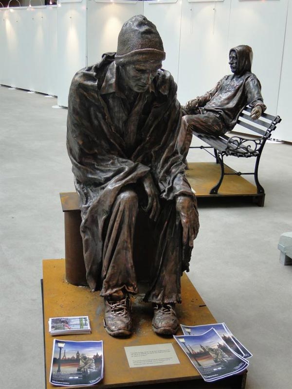 Homeless People Sculpture