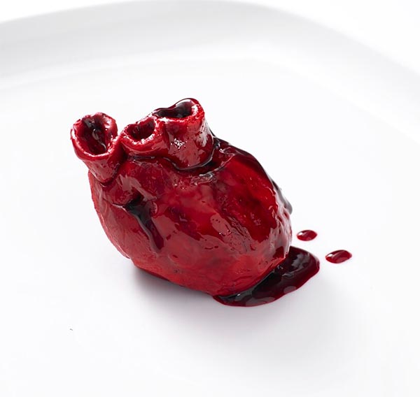 Human Heart Shape Cake