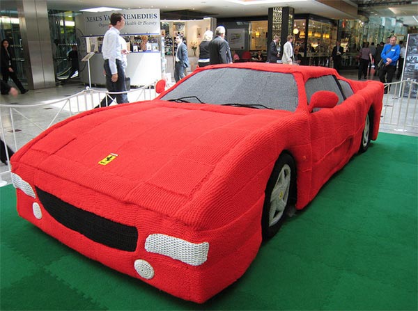 Knitted Ferrari