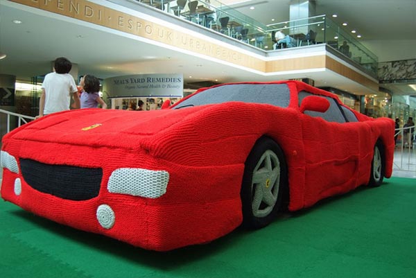 Knitted Ferrari