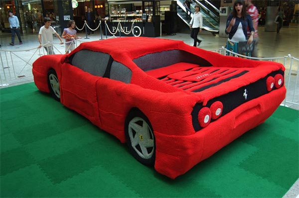 Knitted Ferrari